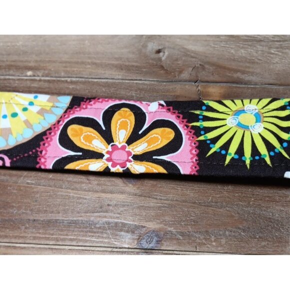Groovy Art to Wear Flower Power D Buckle Cinch Belt 2" Wide x 36" Waist Summer - Picture 6 of 7